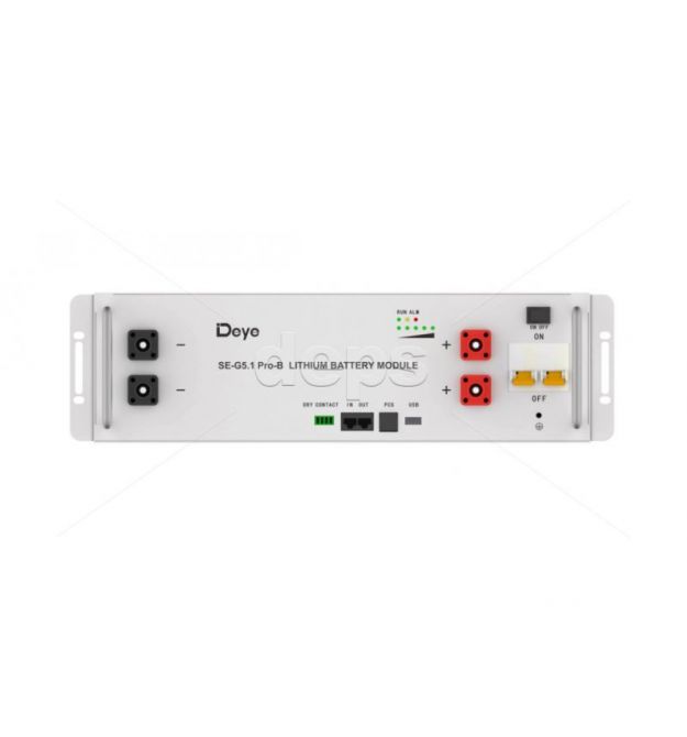 Акумуляторний блок Deye SE-G5.1 Pro-B (LV-51.2V-100Ah-5.1kWh-LiFePO4)