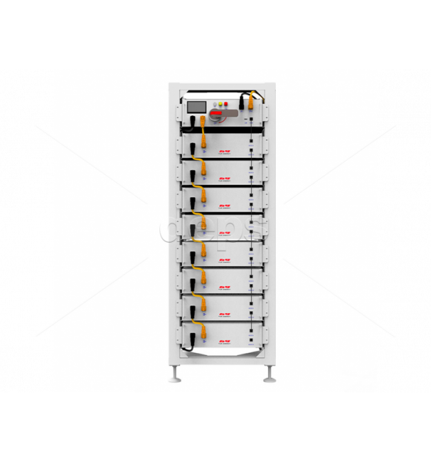 Стійка 19" Deye 3U-LRACK на 8 акумуляторних блоків та 1 блок керування кластером