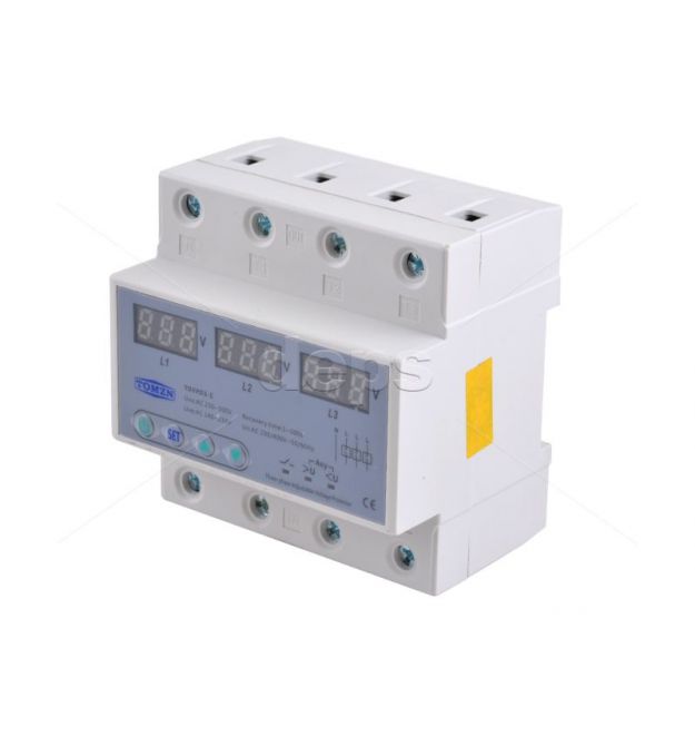 Реле напруги та струму TOMZN TOVPD3II-63A (400V)