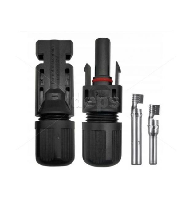 Комплект (male+female) конекторів MC-4 (обтиск U-type, кабель 4 мм² - 6&nbsp;мм²)