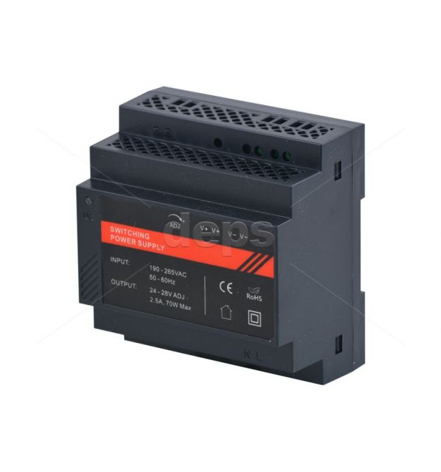 Блок живлення 24В-2.5A на DIN-рейку BestEn PS-24V-2.5A-02-DIN (60W)