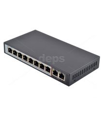 POE Watchdog комутатор FoxGate S6008-E2-AI POE (120W) [FE: 8 x POE + 2 x RJ-45]