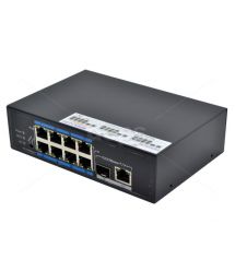POE комутатор FoxGate S6008-GS-I-AI (8 x FE PoE + GE: RJ-45 + SFP)
