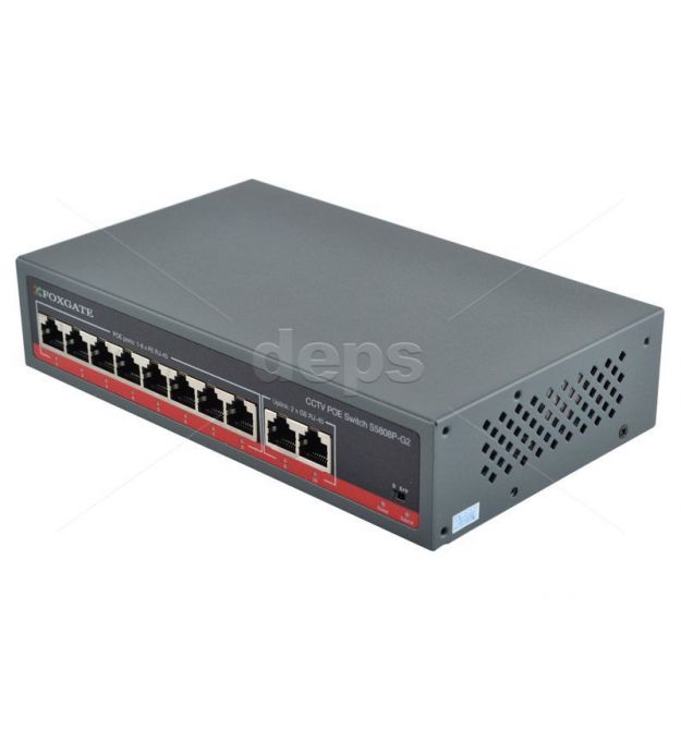 POE CCTV комутатор FoxGate S5808P-G2