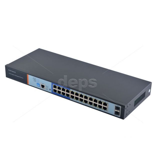 Керований POE комутатор FoxGate S6024G-S2-W POE (250W-400W)