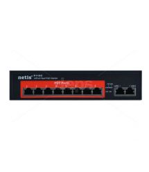 POE Watchdog комутатор Netis P110C [FE POE: 8, GE UL: 2 x RJ-45]