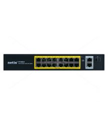 POE комутатор Netis P116GH [FE POE: 16, GE UL: 2xRJ-45+1xSFP]