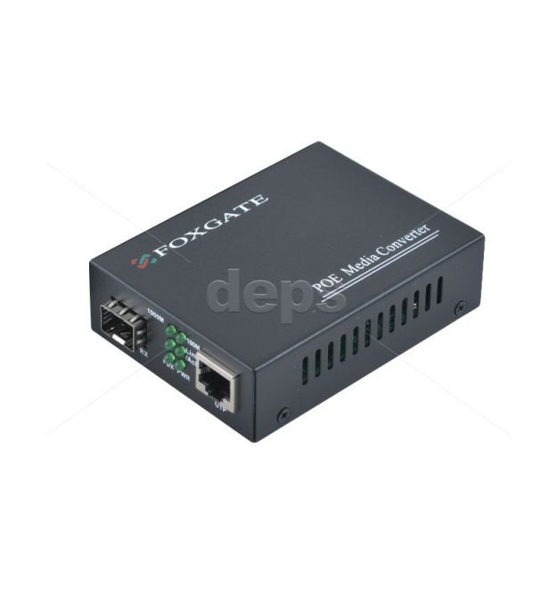 GE POE медіаконвертор FoxGate ECi-SFP1000-FE - GE-POE