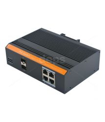 Керований промисловий POE комутатор FoxGate S6104G-S2-I-W POE [GE: 4 x RJ-45 PoE + 2 х SFP]