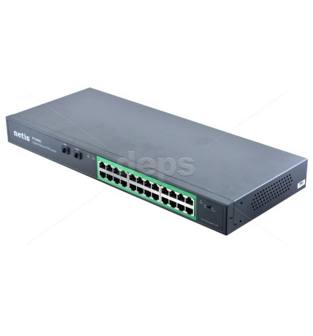 POE комутатор Netis P124GC [POE: 24xGE, GE UL: 2xGE SFP]