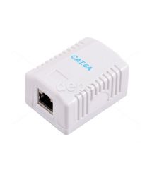 Розетка RJ-45 Cat6A STP зовнішня однопортова Cor-X SC-4108B