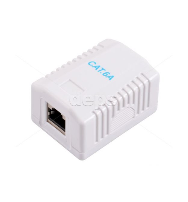 Розетка RJ-45 Cat6A STP зовнішня однопортова Cor-X SC-4108B