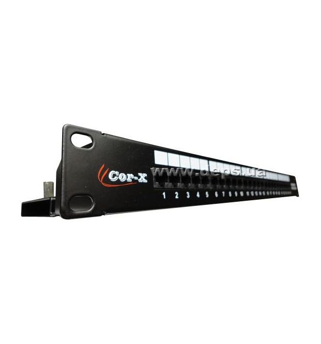 Патч панель Cor-X 19" 1U 25 портів RJ45 ISDN (телефонна)