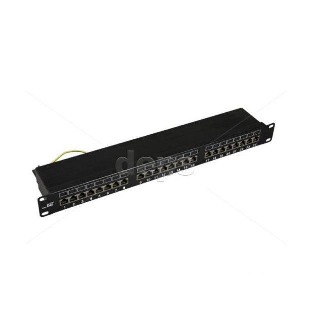 Патч-панель Cor-X 19” 1U 24 порти RJ45 Cat 5E STP