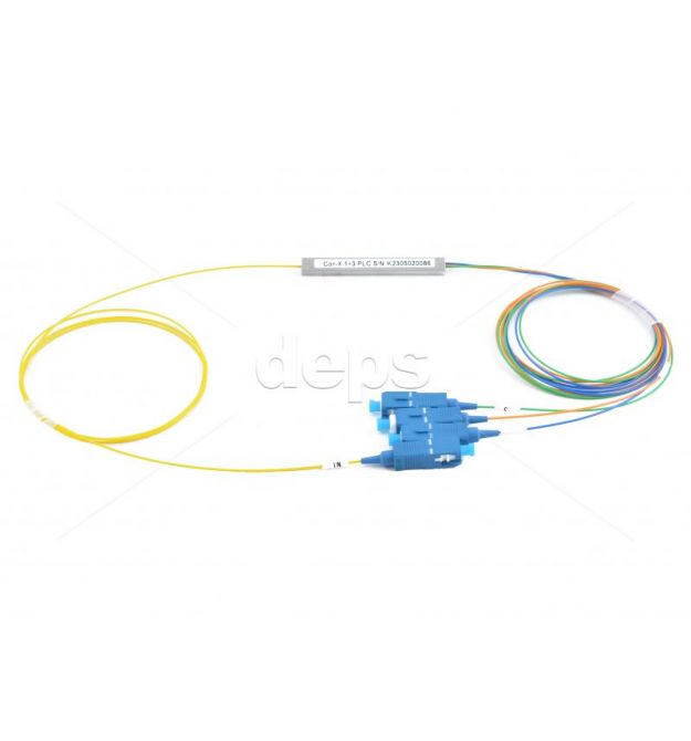 Оптичний дільник PLC 1×3 з конекторами SC-UPC (міні-корпус)