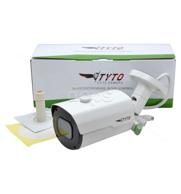 Відеокамера Tyto IPC 5B2812-G1SM-60 (AI-L) (5МП 16:9 Starlight | f-2.8-12 мм мотор. | TWDR | SD | LPR | IR до 60 м)