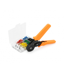 Кримпер CINLINELE HCS8 6-6 для обтиску кабельного наконечника + набір кабельних наконечників