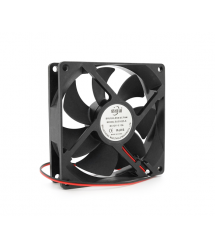 Кулер корпусний BRUSHLESS, 92x92x25mm, 12V - 0.15A, 2-pin, Black, OEM