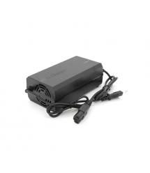 Зарядний пристрій Jinyi для літієвих акумуляторів 48V 5A, штекер Triangle plug (T-tipe - IEC - C13 N+L-), з індикацією, DC:54.6V