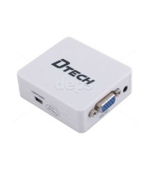 HDMI конвертер HDMI to VGA Dtech