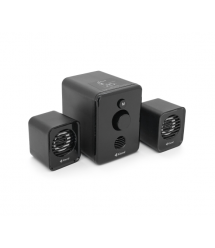Колонки Kisonli U-3000BT, 5W+2x3W, USB - TF - BT - FM - AUX, с сабвуфером, DC: 5V, Black, BOX, Q40