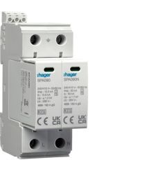 Розрядник (УЗИП) T1+T2 2P 25kA 1,2kV TN-S TT +дод.контакт