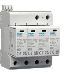 Розрядник (ПЗІП) T1+T2 4P 50kA 1,2kV TN-S TT +дод.контакт