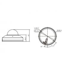IP-відеокамера з WiFi 5Mp TVT TD-9557S4-C(D-WP-AR1) White f-2.8mm з мікрофоном