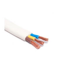 Кабель Одескабель ШВВПн 3х1,5 білий, бухта 100м