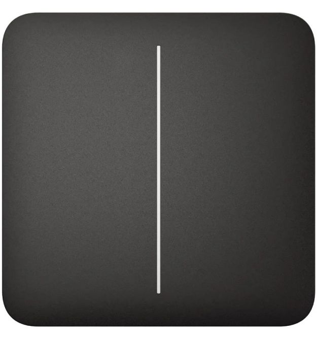 Кнопка Ajax SoloButton (2-gang) [55] black двуклавишного выключателя