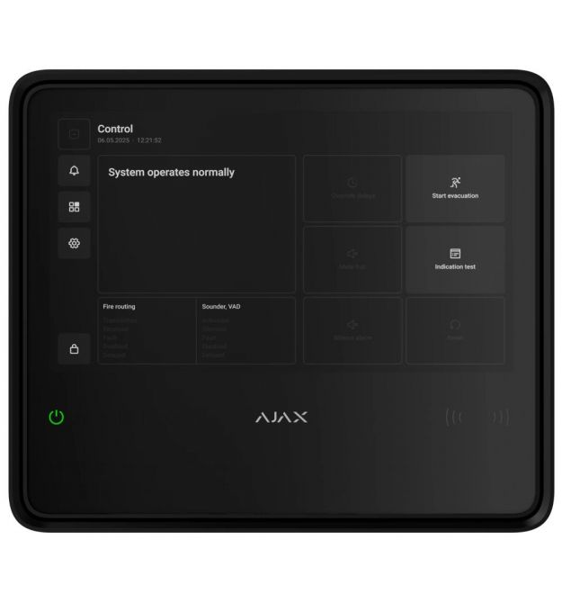 Пожарная централь Ajax EN54 Fire Hub black