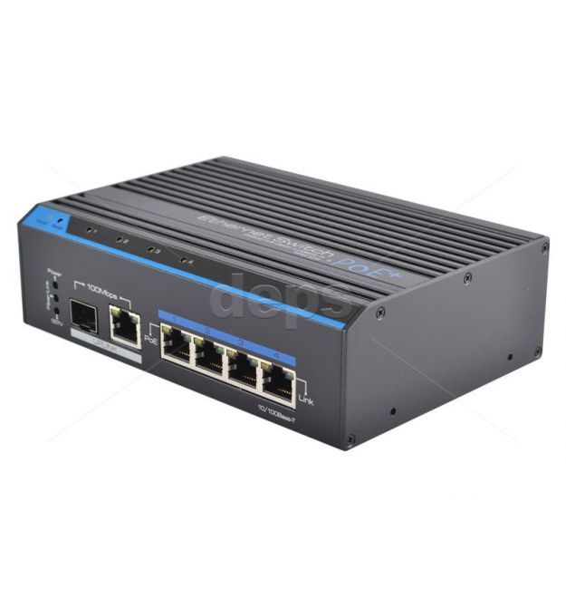 POE комутатор FoxGate S6004-ES-I POE [FE: 4 x PoE + RJ-45 + SFP]