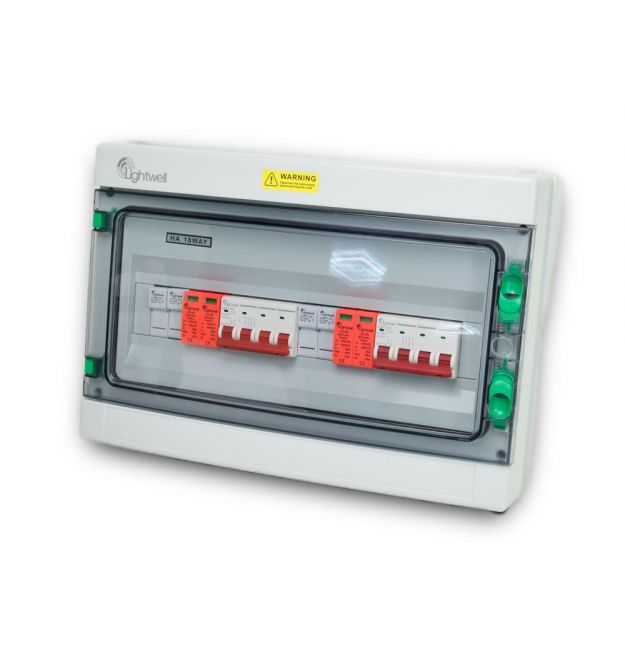 Сонячна PV розподільна коробка LQX2/2DC1000VB1-1532-PG, DC 1000В 2 входи 2 виходи, з блискавкозахистом