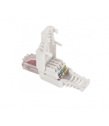 Конектор RJ-45 швидкого монтажу 8P8C UTP Cat-6 (розбірний, безінструментальний) білий, ціна за 1 шт
