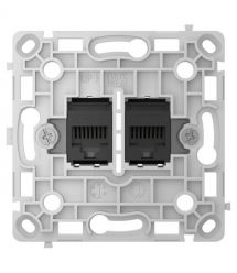 Механизм интернет розетки Ajax OutletCore (LAN) vertical black