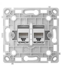 Механизм интернет розетки Ajax OutletCore (LAN) vertical white