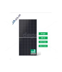 Cонячна панель JA Solar JAM72D40-595-MB (595W, bifacial, silver frame)