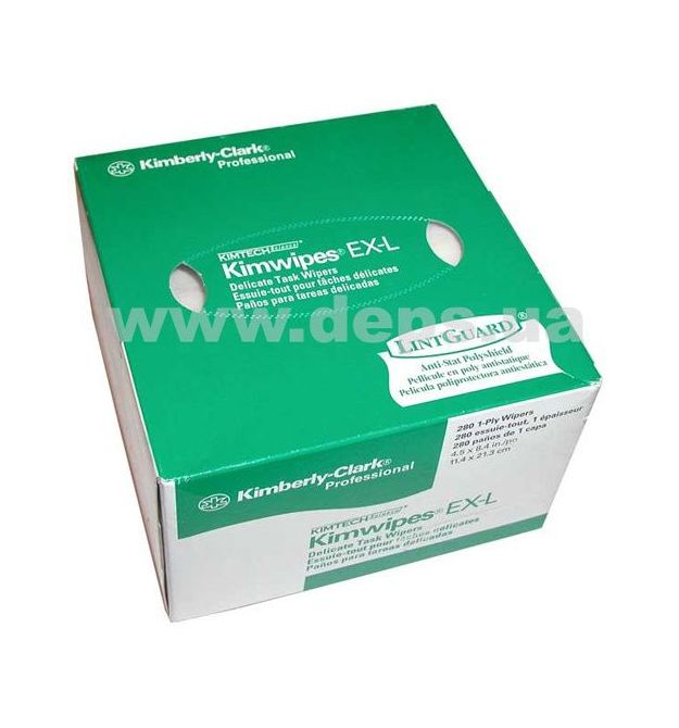 Безворсові серветки для оптики KimWipes EX-L