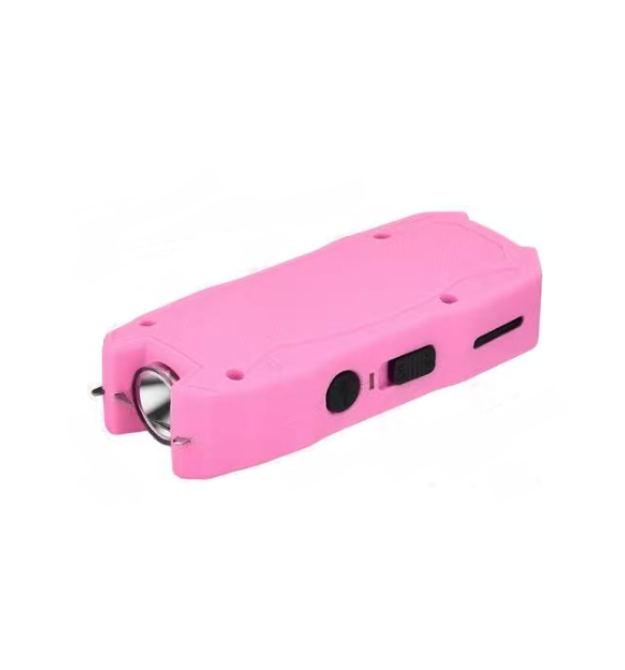 Ліхтар-відлякувач ручний BAILONG X-Balog TW-1901P. LED, струм 8000KV, 130W, Li-ion вбудований 4 000 mAh, Pink, IP44, USB, 100х40