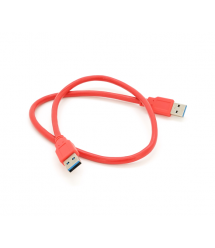 Кабель USB 3.0 AM + AM 0.6м, RED