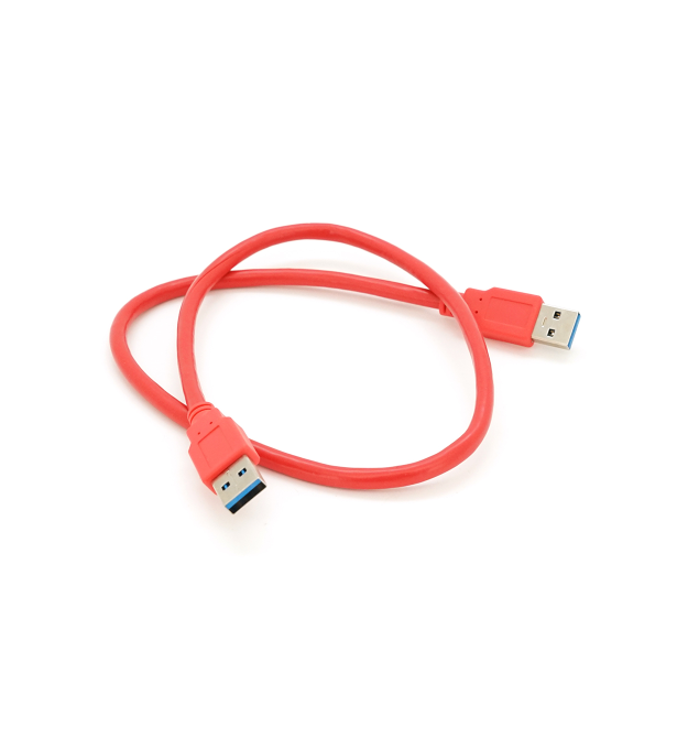 Кабель USB 3.0 AM + AM 0.6м, RED