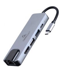 Док станция Cablexpert A-CM-COMBO5-04 USB-C 5-в-1