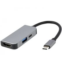 Док станция Cablexpert A-CM-COMBO3-02 USB-C 3-в-1 (USB/HDMI/PD)