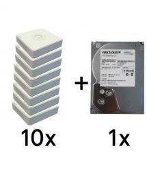 Комплект Hikvision DS-7108NI-Q1(D) 10 шт + DS20HKVS-VX1