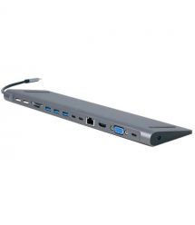 Док станция Cablexpert A-CM-COMBO9-01 USB-C 9-в-1