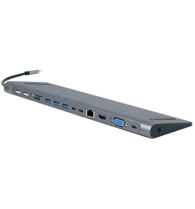 Док станция Cablexpert A-CM-COMBO9-01 USB-C 9-в-1