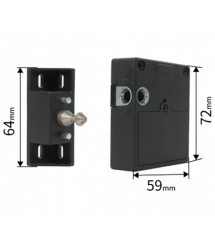 Прихований електронний замок PiPo PF019 для шаф і висувних ящиків, RFID, 3&amptimesAAA, 72&amptimes64&amptimes59 мм