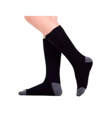 Шкарпетки зимові з підігрівом, 3 режими обігріву, АКБ 4500mAh х 2 шт., р.39-44, чорні