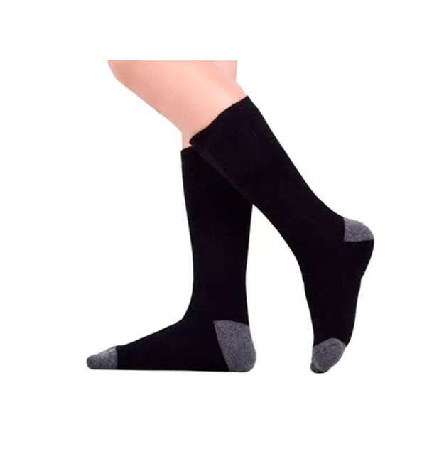 Шкарпетки зимові з підігрівом, 3 режими обігріву, АКБ 4500mAh х 2 шт., р.39-44, чорні