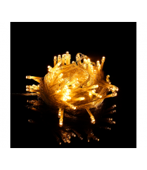 Гірлянда 200LED (Діод) White Hot, 20 метрів, 8 режимів, прозора ізоляція